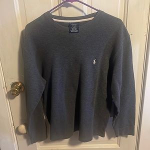 Gray polo sweater